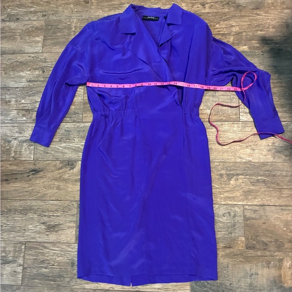Ellen Tracy Purple Midi silk
Blazer dress with pockets - Picture 6 of 7